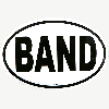 Band Oval Sticker