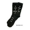 Black Foot Notes Socks