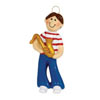 Boy with Saxophone Ornament