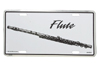 Flute License Plate