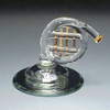 French Horn Glass Figurine