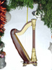 Miniature Harp Ornament with Case