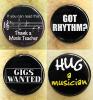Music Buttons 4 Pack