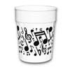 music notes plastic cups