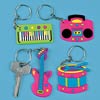party instrument keychains